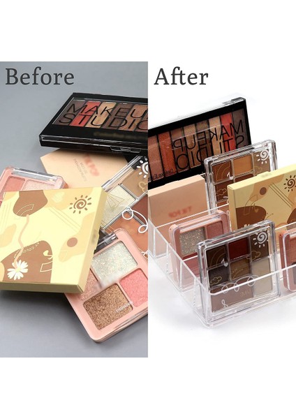 Makyaj Organizatörü, Kompakt Makyaj Paleti Organizesi, 7 Bölmeli Banyo Tezgahı Için Kozmetik Saklama Kutusu, Bâtıla (Yurt Dışından) indirimleri