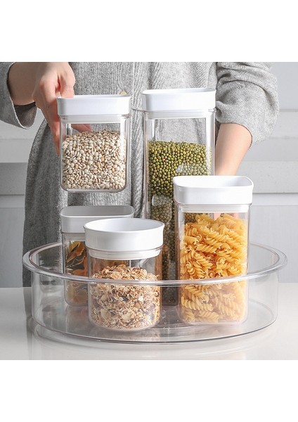 Şeffaf Bölme Ayrılabilir Pikap Gıda Sınıfı Mutfak Tavası Baharat Bölmesi Döner Tava Saklama Kutusu, 13 Inç (Yurt Dışından) fiyatları