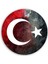 Bayrak Yuvarlak Cam Tablo 3