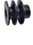 20MM Tarzı Id V Kayışlı Kasnak Makaralı Avara Yivli Kasnak F 168F 170F GX160 GX200 Motor 210C (Yurt Dışından) 4