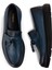 Deri Mavi Püsküllü Erkek Loafer - 01587MMVIP07 4