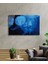 Mavi Denizanası Cam Tablo Blue Jellyfish 2