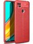 Xiaomi Redmi 9c Kılıf Focus Derili Silikon - Kırmızı 300099 1