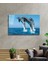 Yunus Balıkları Cam Tablo Dolphins 2