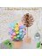 Renkli Yapraklar Stili Ahşap Spiral Lolipop Stres Giderici Oyuncak G Sihirli Değnek Ahşap Spiral Lolipop Stres Giderici Oyuncak G Sihirli Değnek (Yurt Dışından) 3