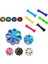 Siyah 5 Adet Tarzı Fidget Oyuncaklar Itme Kabarcık Dekompresyon Parmak Pres Rulo Örgü Marbleg Anahtarlık Çocuklar Yetişkinler Basit Stres Giderici Oyuncaklar (Yurt Dışından) 2