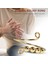 Altın Tarzı Bobin Spiral Boncuk Yüzükler Tek Bobin Spiral Fidget Yüzük Boncuk Kız Kadınlar Için Serbestçe Döndür Anti Stres Anksiyete Yüzüğü Oyuncak (Yurt Dışından) 3