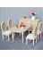 5.2x4.5x9.6cm Stili Bebekler Minyatür Mobilya Dollhouse Dekor Için Ahşap Boyasız Yemek Sandalyesi (Yurt Dışından) 2