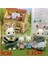 Bordo Tarzı Sylvanian Dollhouse Aileleri Hayvan Figürü Aile Aileleri Mobilya Oyuncak Evi Set Tavşanayıköpeklersincaplar (Yurt Dışından) 4