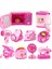Ekmek Yapma Makinesi Pembe Tarzı Ev Aletleri Oyna Pretend Mutfak Çocuk Oyuncakları Kahve Makinesi Tost Makinesi Blender Elektrikli Süpürge Ocak Oyuncakları Çocuk Oyuncakları (Yurt Dışından) 5