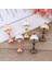 No.6 Tarzı 1:12 Evcilik Minyatür Plastik Metal Retro Işık Lamba Düğmesi Akülü Süs Noel Decoraitons (Yurt Dışından) 3