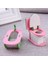Pembe Tarzı Dollhouse Mobilya Minyatür Ahşap Yaratıcı Banyo Yatak Odası Restoran Çocuklar Için Action Figure Bebek Evi Dekorasyon Bebek (Yurt Dışından) 4
