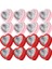 16 Pcs Kalp Şekli Metal Kapaklı Metal Teneke Kutular Metal Teneke Kutular Boş Mum Teneke Kırmızı ve Pembe Sevgililer Günü Hediye Kutuları (Yurt Dışından) 1