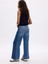 Kadın Mavi High Rise Stride Wide-Leg Jean Pantolon 2