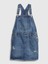 Kız Çocuk Mavi Denim Salopet Elbise 1