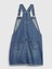 Kız Çocuk Mavi Denim Salopet Elbise 2