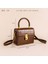 Yeni Crossbody Pu Küçük Kare Çanta Niş Tasarımı, Kadınlar Için Yüksek Kaliteli Çevirme Çanta, Düz Renk Kompakt Askılı Çanta ile Birleştirildi (Yurt Dışından) 5