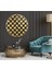 Gold Desen Yuvarlak Cam Tablo 1
