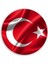 Bayrak Yuvarlak Cam Tablo 3