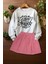 Tarz Ekose Etek Little Angels Sweat Etek Alt Üst Takım 3