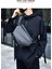 Tek Omuz Moda Erkek Motosiklet Crossbody Çanta 2024 Yeni Çok Fonksiyonlu Göğüs Çantası Manyetik Toka Çok Bölmeli Bel Çantası (Yurt Dışından) 2