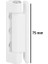 Pvc Pimapen Pencere Menteşesi Metal 75 mm Beyaz 2