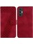 Tecno Pova 3 Flip Folio Kapak Için Telefon Kılıfı Pu Deri Kabartmalı Desen (Yurt Dışından) 1