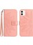 Iphone 12 Mini Lüks Pu Deri Kısa Kayış Kart Yuvaları ile Flip (Yurt Dışından) 1