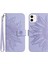 Iphone 12 Mini Lüks Pu Deri Kısa Kayış Kart Yuvaları ile Flip (Yurt Dışından) 1
