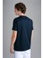 Erkek Marka Logolu Pamuklu Normal Kalıp Günlük Lacivert T-Shirt 24411085-013 2