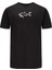 Erkek Marka Logolu Pamuklu Normal Kalıp Günlük Siyah T-Shirt 24411085-011 1