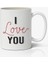 I Love You Tasarımlı Kupa Bardak Baskılı Kahve Kupa Bardak Mod 1 1