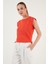 % 100 Pamuklu Bisiklet Yaka Kolsuz T Shirt Bayan T Shirt 5864019 4