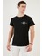 Bisiklet Yaka % 100 Pamuk Slim Fit T Shirt Erkek T Shirt 541THERE 3