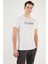 Basklı Bisiklet Yaka % 100 Pamuklu Slim Fit T Shirt Erkek T Shirt 541GET 2