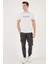 Basklı Bisiklet Yaka % 100 Pamuklu Slim Fit T Shirt Erkek T Shirt 541GET 3