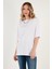 Pamuklu Oversize Bisiklet Yaka T Shirt Bayan T Shirt 5864562 3