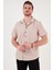 Regular Fit Apaş Yaka Kısa Kollu Gömlek Erkek Gömlek CF24S117927 2