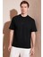Pamuklu Relaxed Fit Sıfır Yaka T Shirt Erkek T Shirt 5902702 1
