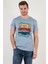 Pamuklu Slim Fit Bisiklet Yaka T Shirt Erkek T Shirt 541CALIFORNIA24 3