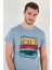 Pamuklu Slim Fit Bisiklet Yaka T Shirt Erkek T Shirt 541CALIFORNIA24 4