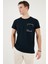 Bisiklet Yaka % 100 Pamuklu Slim Fit T Shirt Erkek T Shirt 541REWORK 5