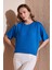 Bisiklet Yaka Oversize Esnek Dokulu Bluz Bayan Bluz 5864528 1