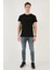 Pamuklu Slim Fit Bisiklet Yaka T Shirt Erkek T Shirt 541PERSPECTIVE 3