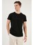 Basklı Bisiklet Yaka % 100 Pamuklu Slim Fit T Shirt Erkek T Shirt 541GET 1