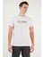 Basklı Bisiklet Yaka % 100 Pamuklu Slim Fit T Shirt Erkek T Shirt 541GET 4