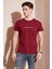 Basklı Bisiklet Yaka % 100 Pamuklu Slim Fit T Shirt Erkek T Shirt 541GET 1