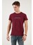 Basklı Bisiklet Yaka % 100 Pamuklu Slim Fit T Shirt Erkek T Shirt 541GET 4