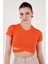 Fitilli Bel Detaylı Kısa Kollu Dar Kesim Crop Bluz Bayan Bluz 5864211 3