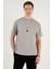 Pamuklu Relaxed Fit Sıfır Yaka T Shirt Erkek T Shirt 5905446 4
